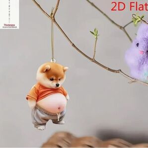 新品 ふとっちょわんちゃんアクリルキーホルダー