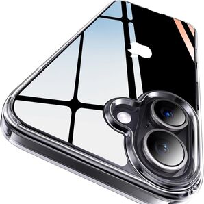 CASEKOO iPhone 16 用 ケース クリア 米軍MIL規格 透明 黄変防止 耐衝撃 高耐久性 「KORI」(クリア)