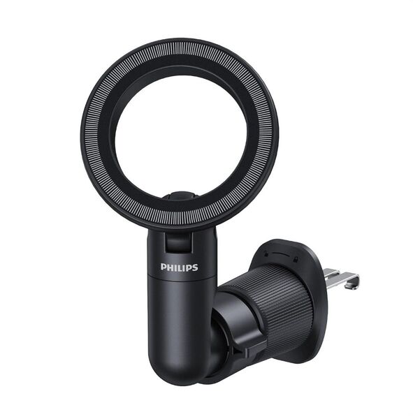 Philips 車載スマホホルダー マグネット エアコン 吹き出し口 金属フック magsafeホルダー 超強磁力 瞬間吸着