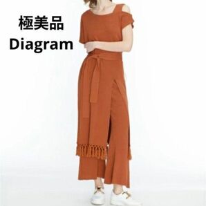 極美品 Diagram フリンジ付き ロングワンピース