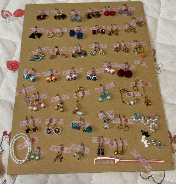 リカちゃん ピアス セット アクセサリー ネックレス ブレスレット かんざし 人形 ハンドメイド