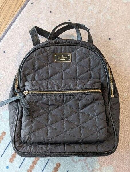 kate spade new york リュック ブラック キルティング