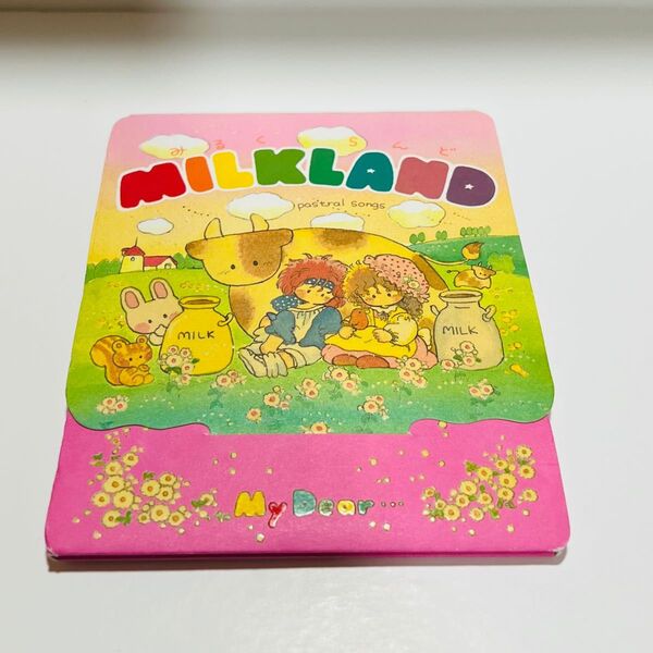 青山みるく MILKLAND ポストカード しおり レトロ 絵葉書 当時物