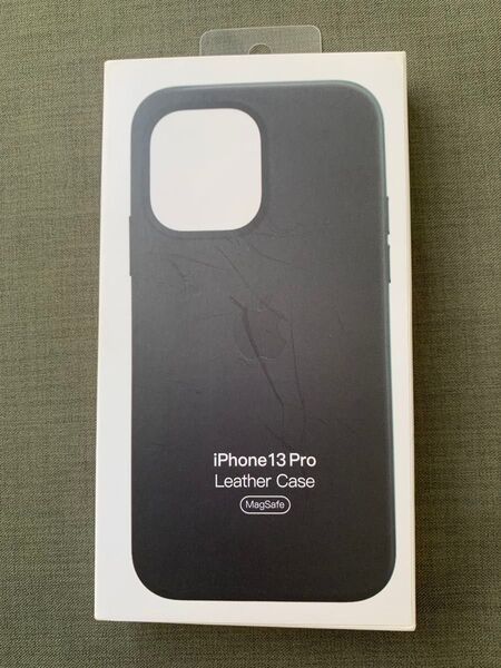 新品 iPhone 13 Pro 純正品 レザーケース ミッドナイト