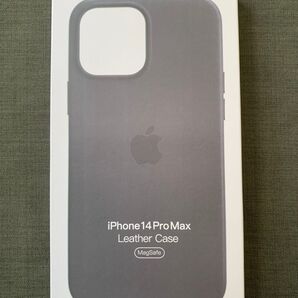 純正品 iPhone14 Pro Max レザーケース ミッドナイト
