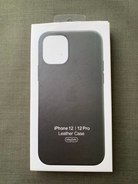 純正品 iPhone 12/12Pro レザーケース ブラック