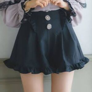 ロジータ ビジュ釦フレアショートパンツ 難あり