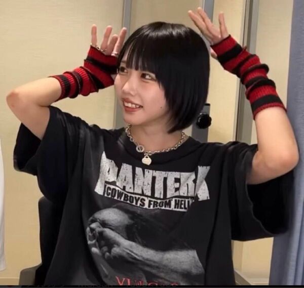 あのちゃん着用モデル pantera Tシャツ 検索 slayer metallica anthrax