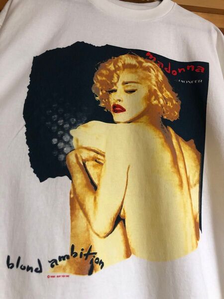 madonna Tシャツ XL blond ambition world tour 90 マドンナ 検索 マイケル ジャクソン