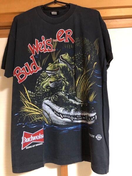 budweiser Tシャツ 希少Lサイズ king of beers ワニ 検索 malboro apple