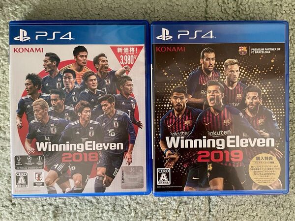 PS4 ウイニングイレブン2018 2019 2本セット プレステ4 サッカー