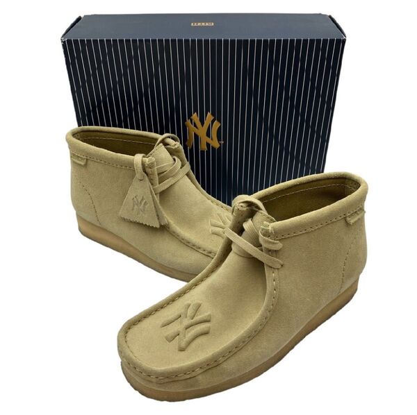 Clarks クラークス KITH コラボ New York Yankees ヤンキース ワラビー US8 26cm ベージュ