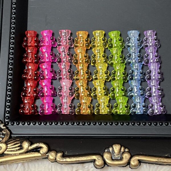 【未使用品】ビーズセット くま ベア グミ ハンドメイド アクセサリー 手芸 パーツ 縦穴