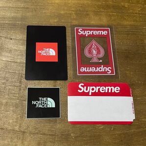 Supreme・TNF Sticker & Trump Set シュプリーム・ノースフェイスステッカー 1枚 トランプ バラ2枚