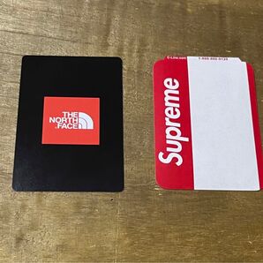 Supreme Name Badge Sticker & THE NORTH FACE Trump ステッカー1枚・トランプ1枚