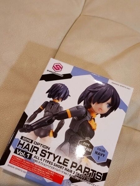 30MS オプションヘアスタイルパーツ Vol.1 ショートヘア2 ネイビー