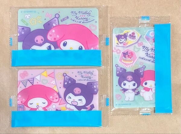サンリオ マイメロディ クロミ メロクロ ウェファーチョコ カード3枚セット