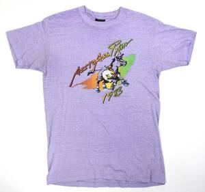 USA製 1983 ASS TO ASS RUN Tee XL Light purple ヴィンテージTシャツ ユニコーン 紫 パープル