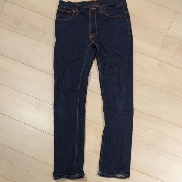 ヌーディージーンズ NUDIE JEANS THIN FINN(シンフィン) W32 L32 ホワイトNステッチ ジーンズ