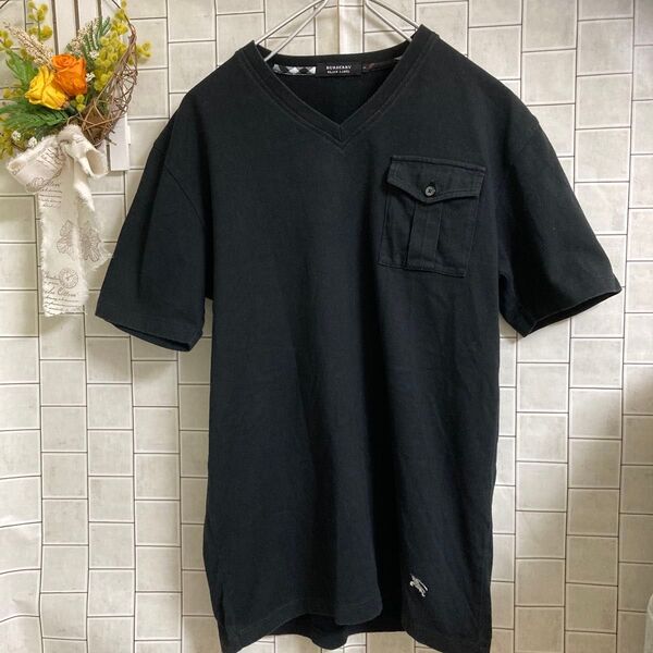 バーバリーブラックレーベル Tシャツ 半袖 カットソー M 半袖Tシャツ