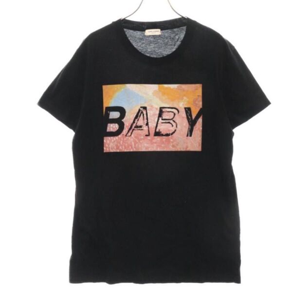 中古 SAINT LAURENT PARIS サンローランパリ 16SS BABY T-Shirt ベイビープリント半袖T シャツ