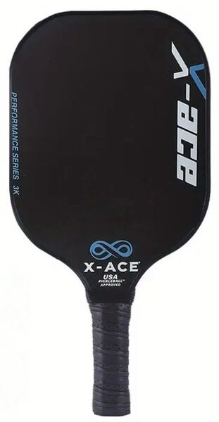 新品未使用♪ X-ace ピックルボールパドル 軽量グラスファイバーラケット