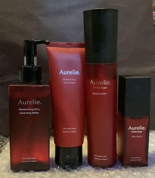 格安!Aurelie オレリー クレンジングオイル フェイスウォッシュ ローション セラム 4点セット