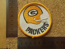 90s NFL グリーンベイ パッカーズ PACKERS ビンテージ刺繍ワッペン/スーパーボール パッチ アップリケ フットボールNFLアメフト 443_画像6