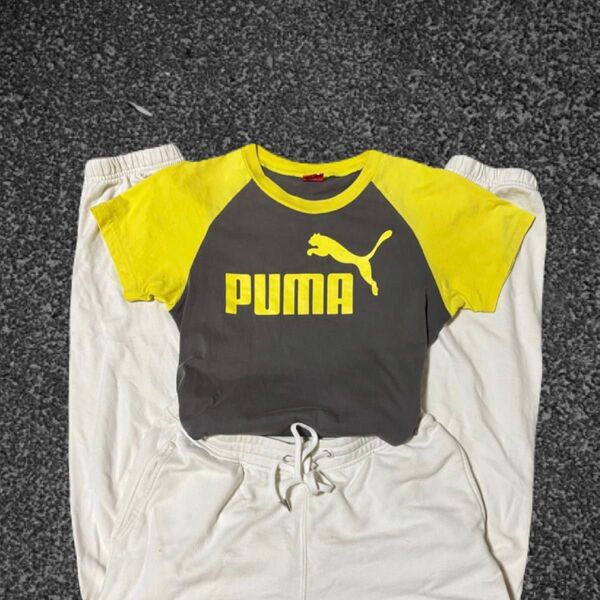 【週末限定価格】PUMA ピチT y2k マクブリング 平成ギャル ロゴT 00s イエロー