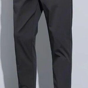 メンズスリムフィットパンツ 黒 シンプル 28