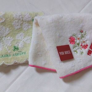 最終価格 PINK HOUSE ・LAURA ASHLEYハンカチセット