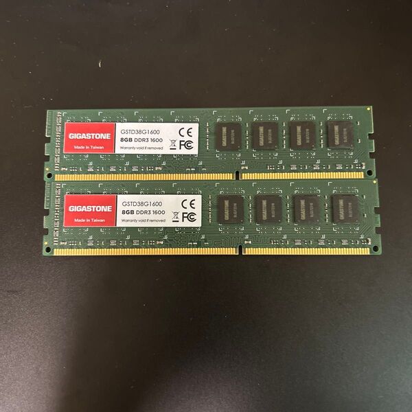 Gigastone DDR3 デスクトップ用メモリ 8GBx2枚 16GB