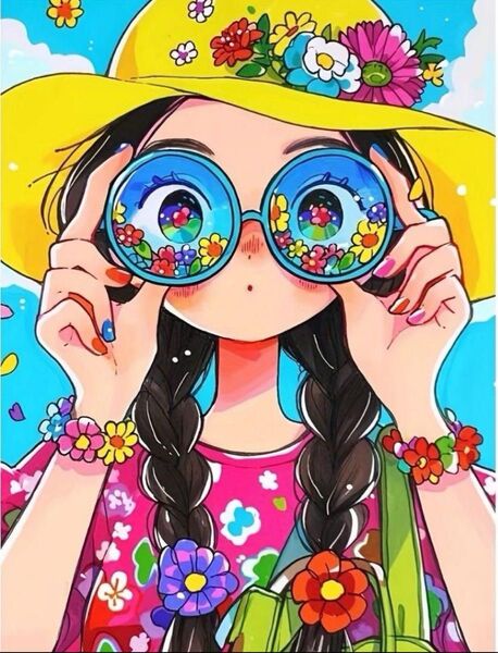 新商品 ALL フェアリーダストビーズ ダイヤモンドアートキット A3サイズ 部屋飾り 夏風 可愛い 女の子