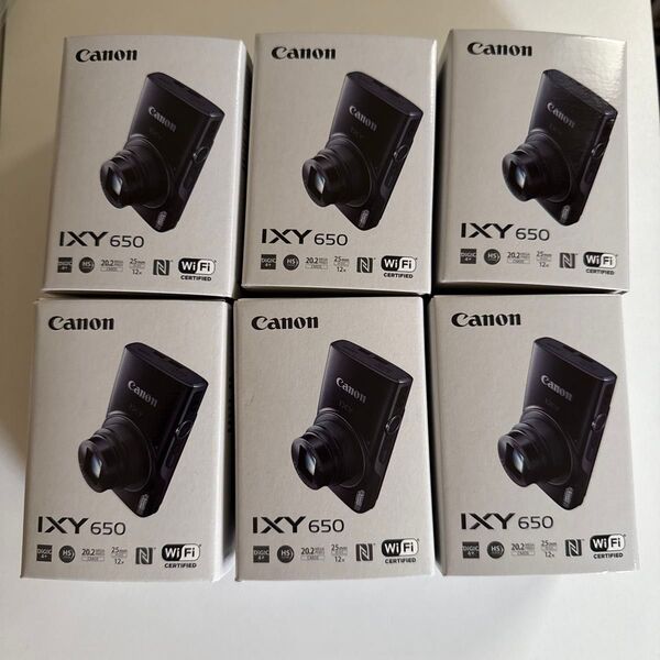 新品未開封 Canon IXY650 ブラック コンパクトデジタルカメラ 印なし 6個セット