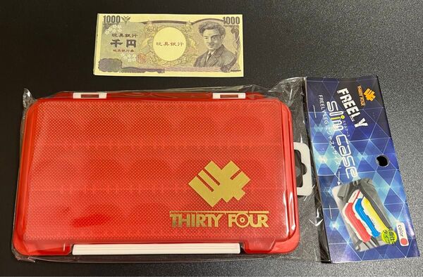 おもちゃの紙幣(おもちゃ500円オフクーポン対象) + サーティーフォー アジング、メバリング用 フリーリースリムケース No86