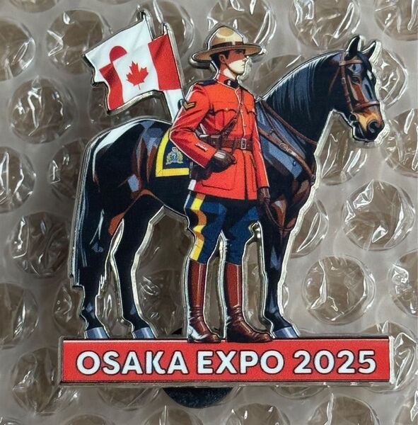 ★大阪・関西万博★カナダ館★カナダパビリオン★騎手 馬★ Canada★スタッフピン★ピンズ★ピンバッジ★Expo 2025★