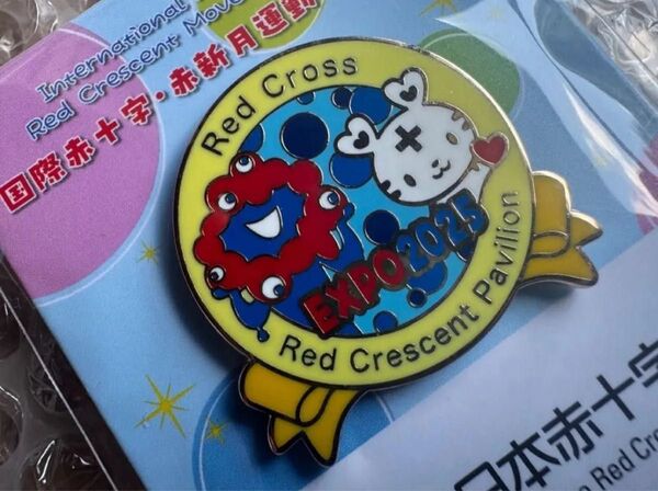 ★大阪・関西万博 ミャクミャク ハートラちゃん ピンバッジ ピンズ Expo 2025 国際赤十字・赤新月運動パビリオン 赤十字★