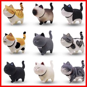 猫の置物 置物 猫 かわいい フィギュア 再入荷 9種セット