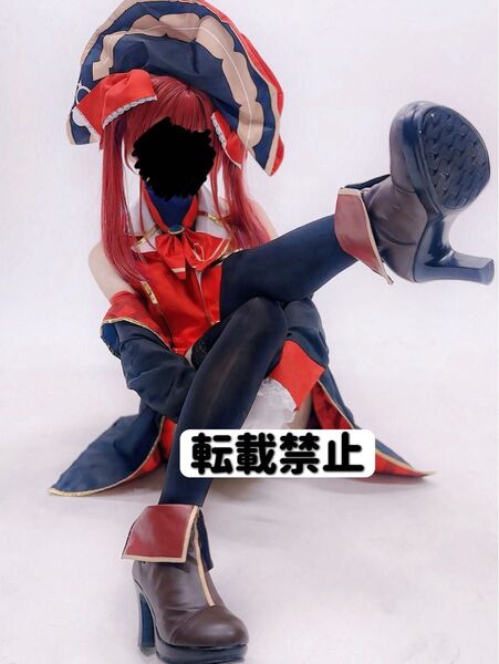 宝鐘マリン ウィッグとブーツ付き!コスプレ衣装フルセット