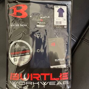 BURTLE バートル 半袖ポロシャツ 春夏用 105 3 ネイビー LL