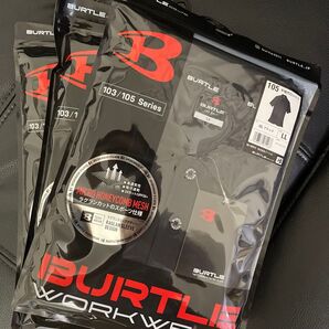BURTLE バートル 半袖ポロシャツ 春夏用 105 35 ブラック LL3枚まとめ