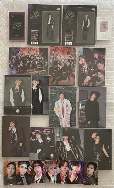 BTS 防弾少年団 2022 シーグリ season's greetings ランダムマグネット×2 ポストカード トレカ セット