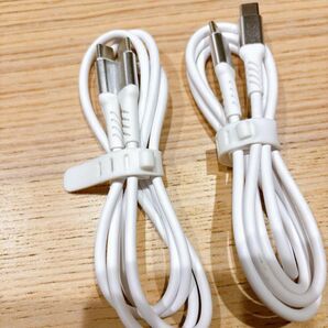USB-C & USB-C ケーブル 絡まない ケーブル 65W 充電ケーブル USBケーブル ホワイト ライトニングケーブル