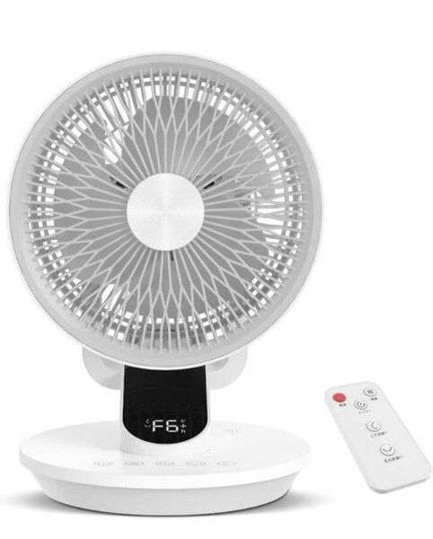 最安 卓上扇風機 DCモーター【2025年革新アップ 極静音 節電対策】6段階風量調節 360度 自動首振り 卓上 小型 扇風機
