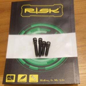 RISK チタンボルト 4本セット ブラック 未使用