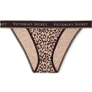 Victoria's Secretパンティ ショーツ タンガコットンショーツ レオパード柄 S