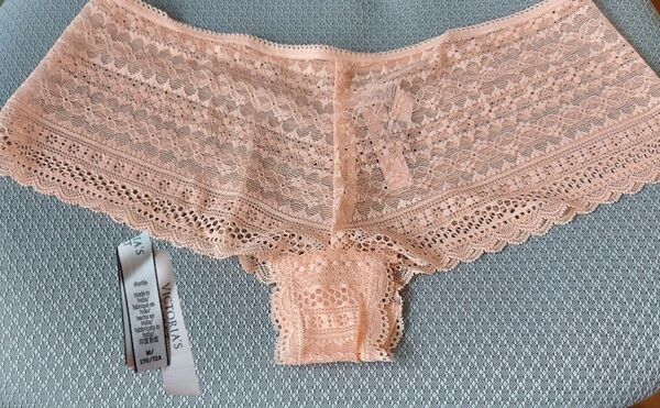 Victoria's Secret チーキーショーツ ベージュピンク レース Mサイズ