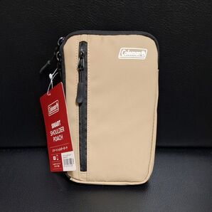 【新品未使用】 Coleman コールマン スマートショルダーポーチ CO-8774 サンド 新品タグ付き