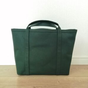 8号帆布 ボトルグリーン A4サイズ トートバッグ ハンドメイド 尾道帆布