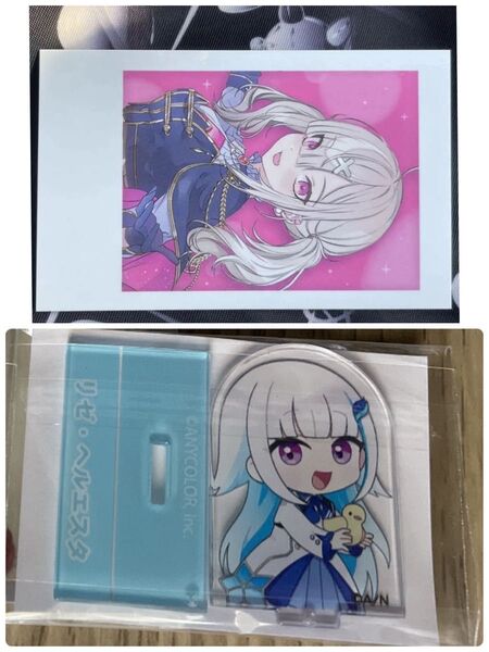 にじさんじ チョコエッグ リゼ・ヘルエスタ アクリルスタンド 5th 5周年 チェキ風カード 健屋花那